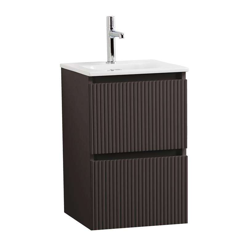 Тумба с раковиной BelBagno Uno-Mini 40 см Темно-серый матовый