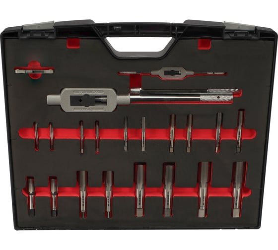 Набор метчиков и плашек H-Tools UNF 1/4 -1,0 HSS-G 37пр 245073HT