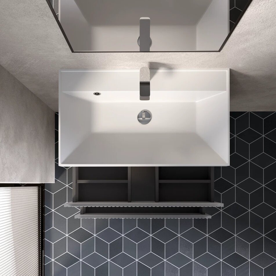 Тумба с раковиной AQUAme S1 80 см