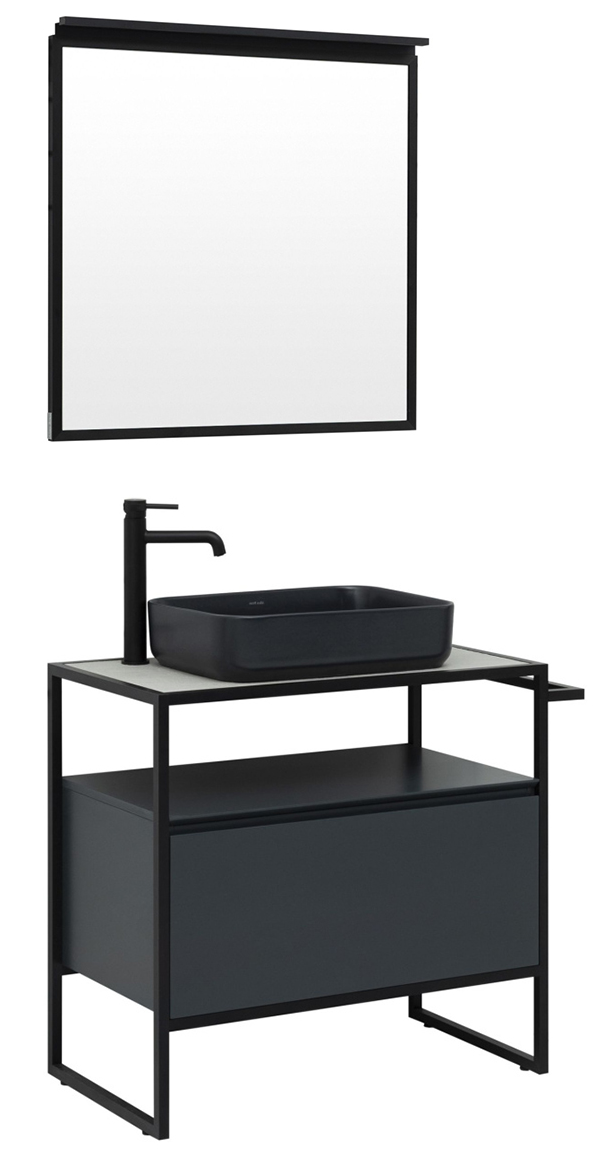 Мебель для ванной Allen Brau Priority 80 см anthracite matt