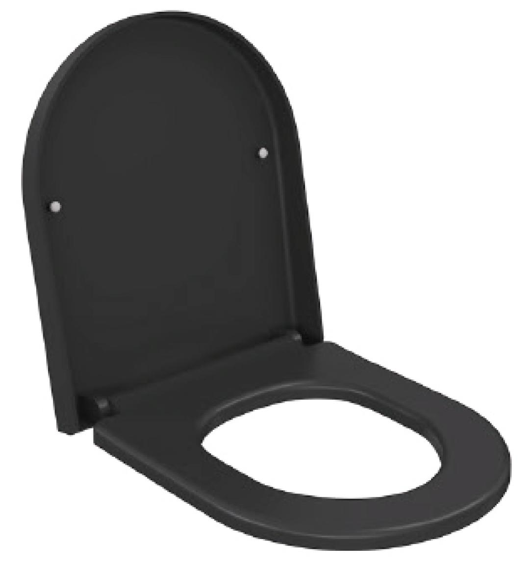 Крышка-сиденье Ambassador Queen 112T20201 толстое, черный матовый