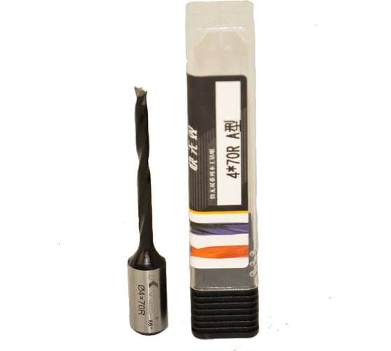 Сверло для глухих отверстий KWS HW 4х43х70 мм, Z=2, R K6+ 4040-01005-A0470R