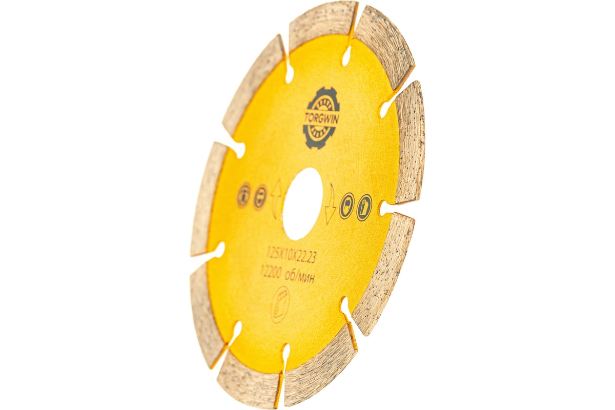 Алмазный диск сегментированный HOT PRESS 125х10х22.23 мм TORGWIN T656540