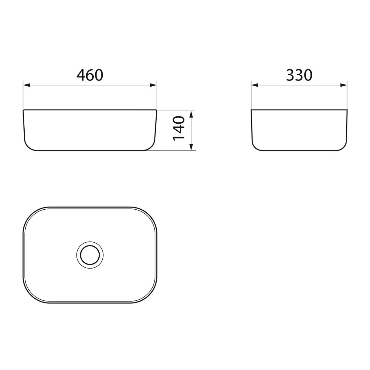 Раковина Point Венера PN43073WB 46 см белый