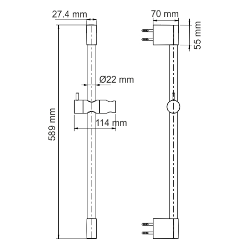 Душевая стойка WasserKRAFT Sauer A193 золото