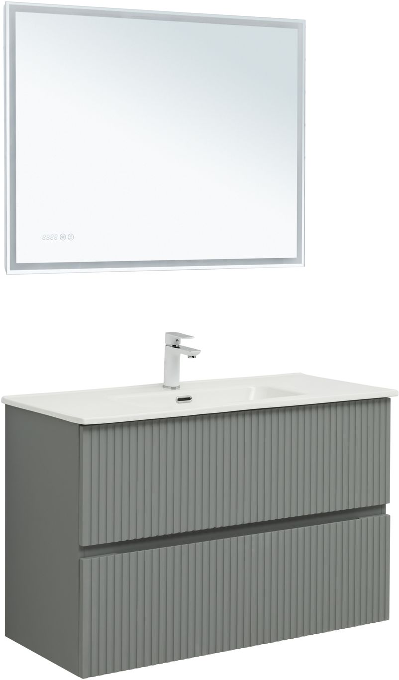 Тумба с раковиной Aquanet Джейн 100 см