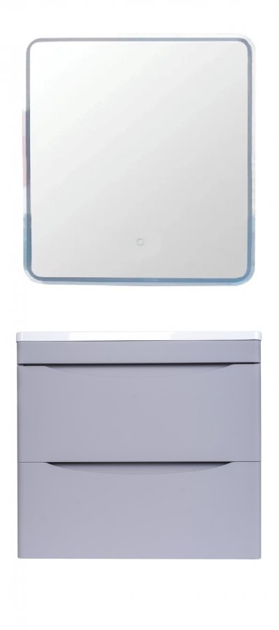 Тумба с раковиной Style Line Бергамо мини Люкс Plus 60 см подвесная