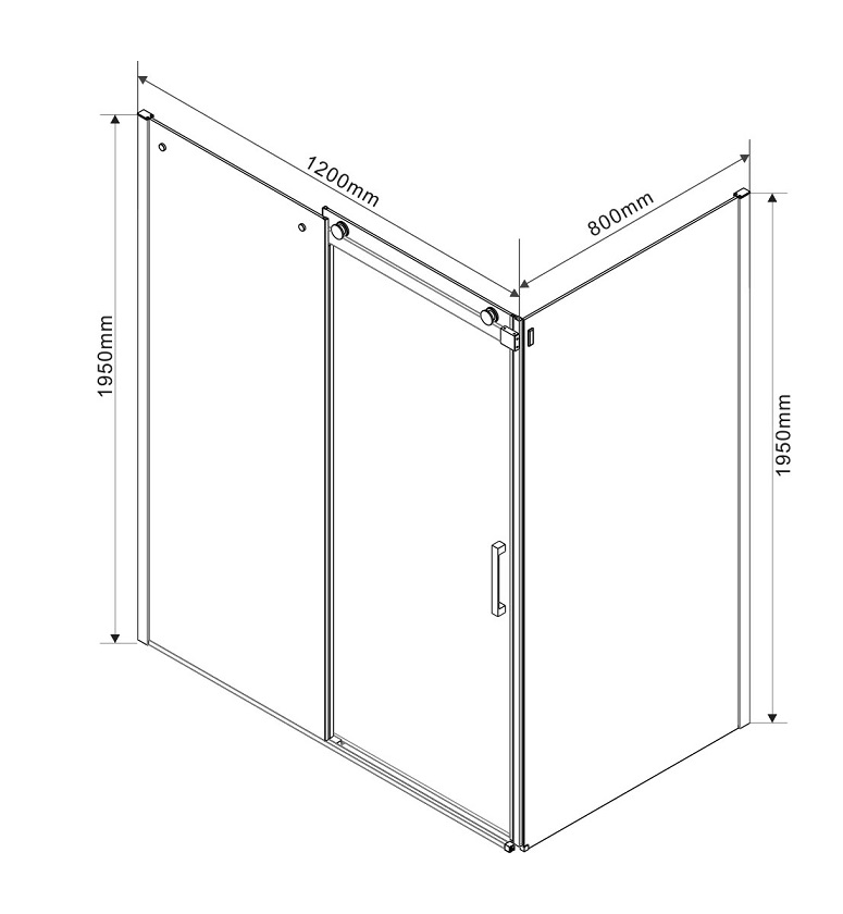 Душевой уголок Vincea Como VSR-1C 120x80 хром, прозрачный