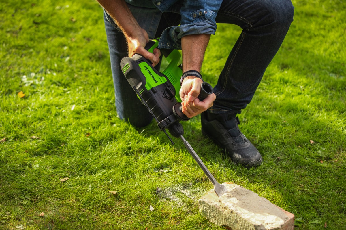 Аккумуляторный бесщеточный перфоратор GreenWorks GD24SDS2K4 3803007UB