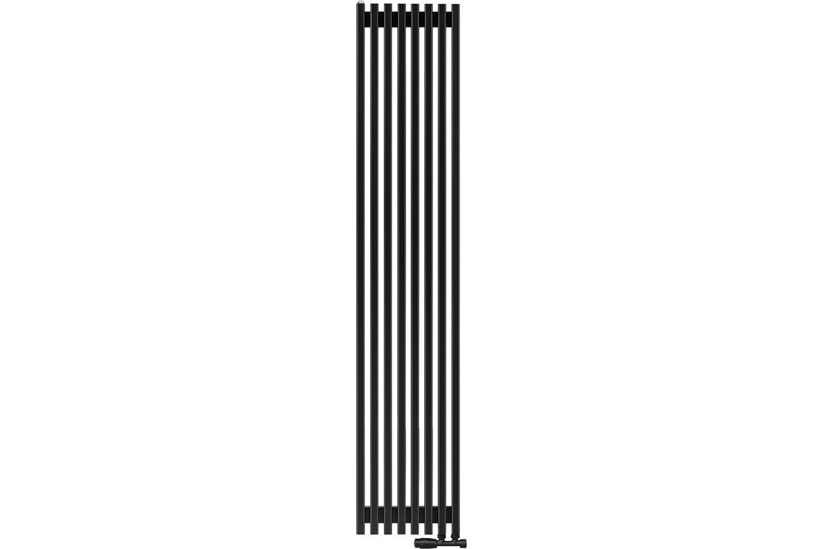 Вертикальный радиатор c нижним подключением, ARBIOLA Compact V 1750-63-08 VR, RAL 9005 матовый черный 257075