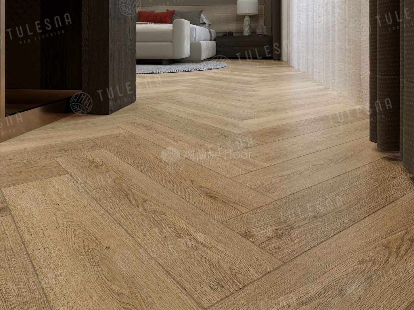 SPC ламинат Tulesna Art Parquet Stella 600x125x4 мм, 1005-2A-R