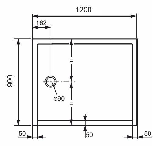 Поддон для душа Huppe Purano 120x90