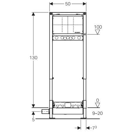 Инсталляция для душа Geberit Duofix 111.580.00.1