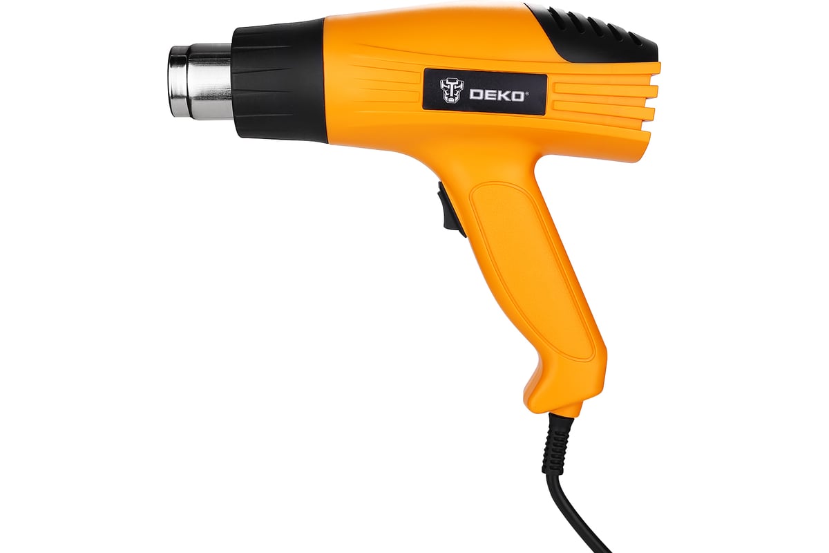 Строительный фен Deko HG2000W, 2000Вт, 2 скорости, защита от перегрева 063-4166