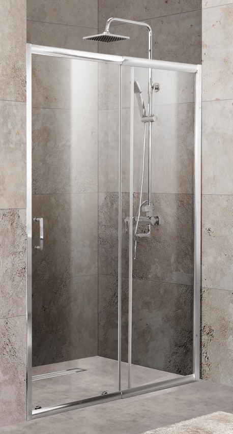 Душевая дверь BelBagno Unique 110/125x190 прозрачная