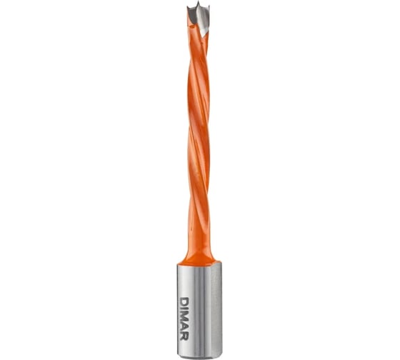 Сверло присадочное глухое левое 4 флейты 5x50 мм, L77. хвостовик 10x20 мм Dimar 2014767