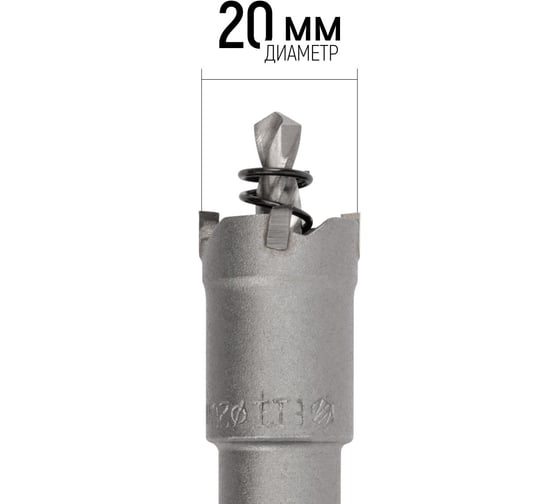 Коронка кольцевая с карбидными вставками Профи 20 мм FIT IT 36820