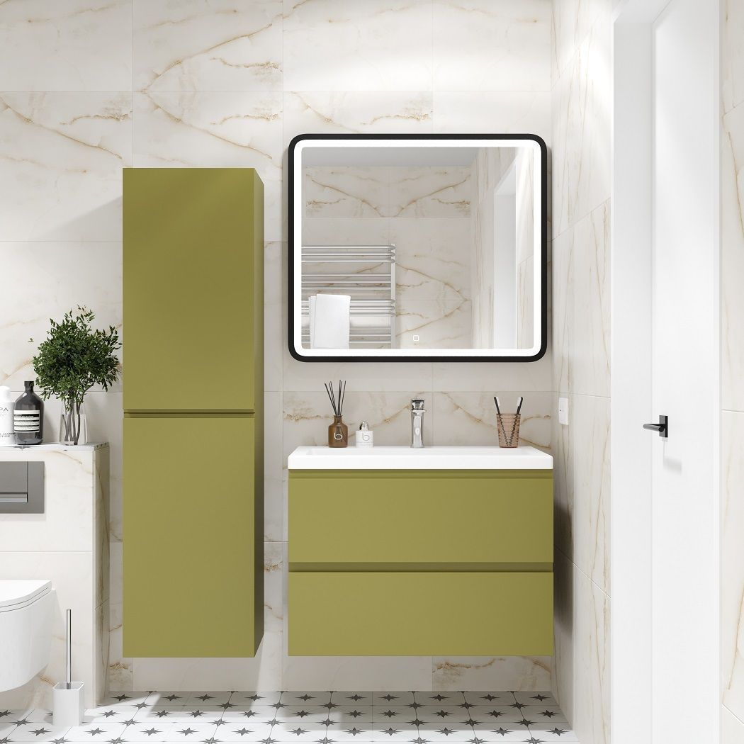 Мебель для ванной Art&Max Bianchi 75 см, оливковый матовый