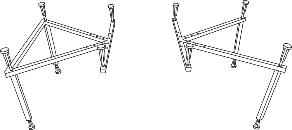 Каркас для ванн Excellent MR-19 Oceana 160, Pryzmat 150/160