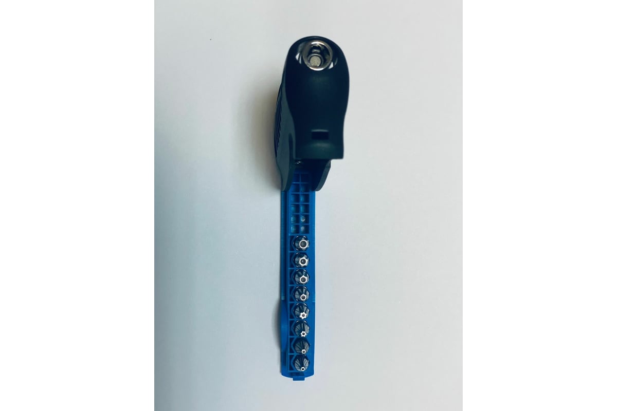 Набор бит с отверткой KS Tools TB 1/4" реверсивная трещотка, складывающийся 918.2855