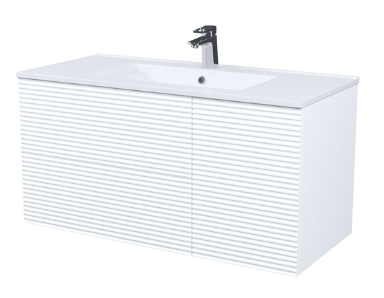 Тумба с раковиной Iddis Bild 100 см белый BIL10W0i95K