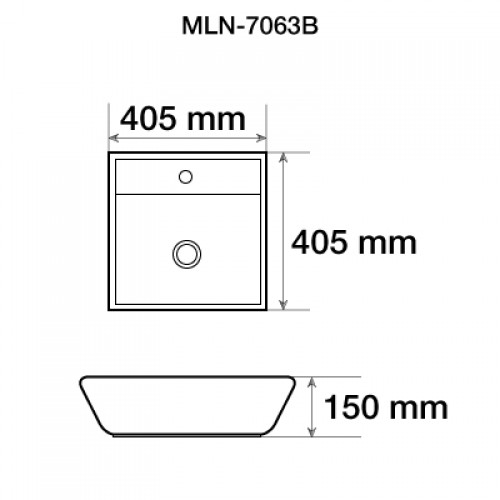 Раковина Melana MLN-7063B 40 см