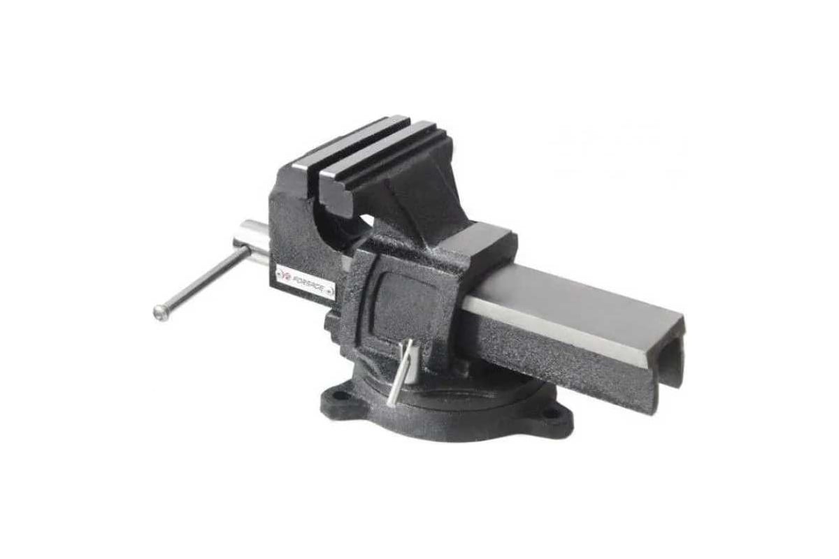 Тиски Forsage стальные усиленные поворотные с наковальней 4"-100мм F-6540904(47310)
