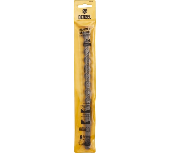 Бур по бетону, двойная спираль, Cobalt W-tip (14x260 мм; SDS PLUS) Denzel 705032