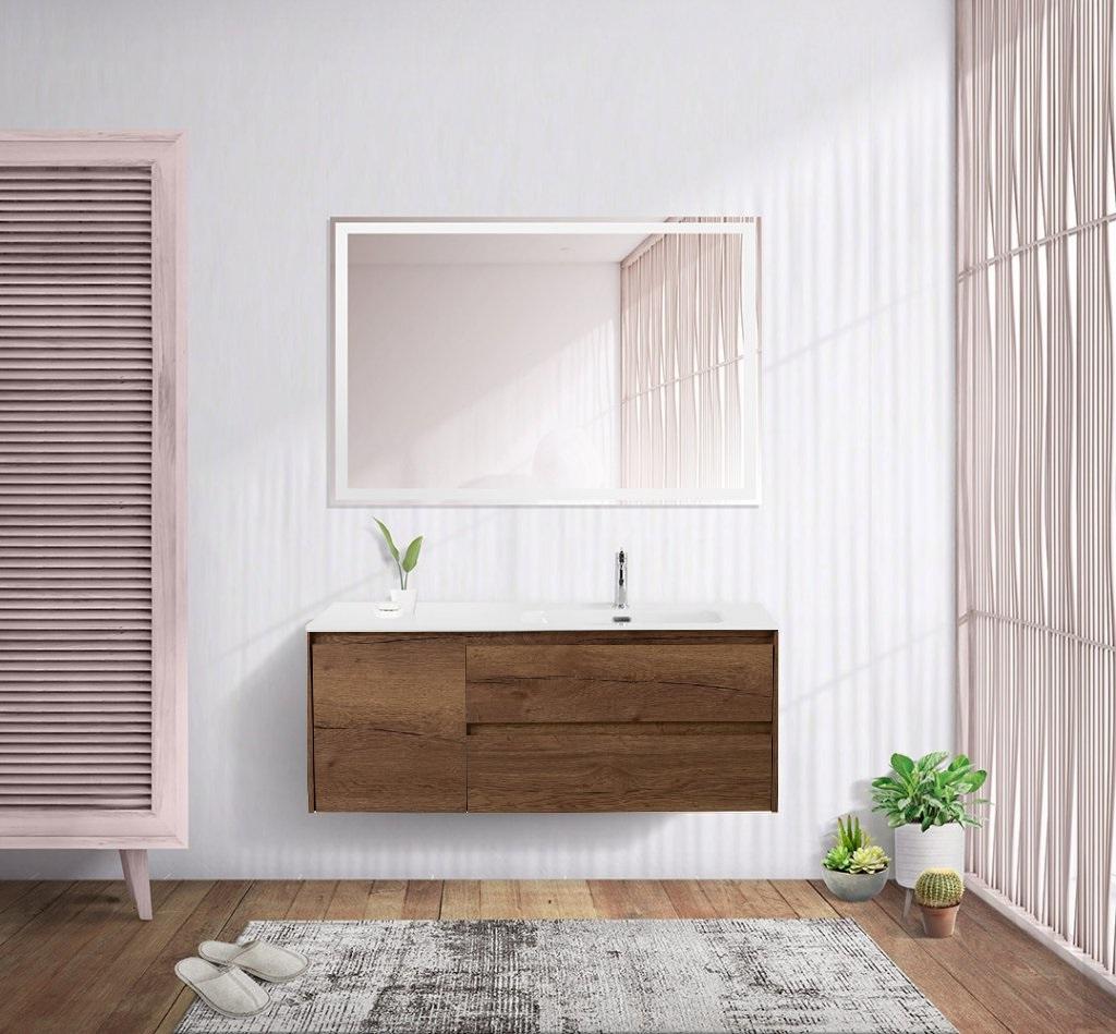 Тумба с раковиной BelBagno Kraft 120 см, 2 ящика, 1 дверца, правая
