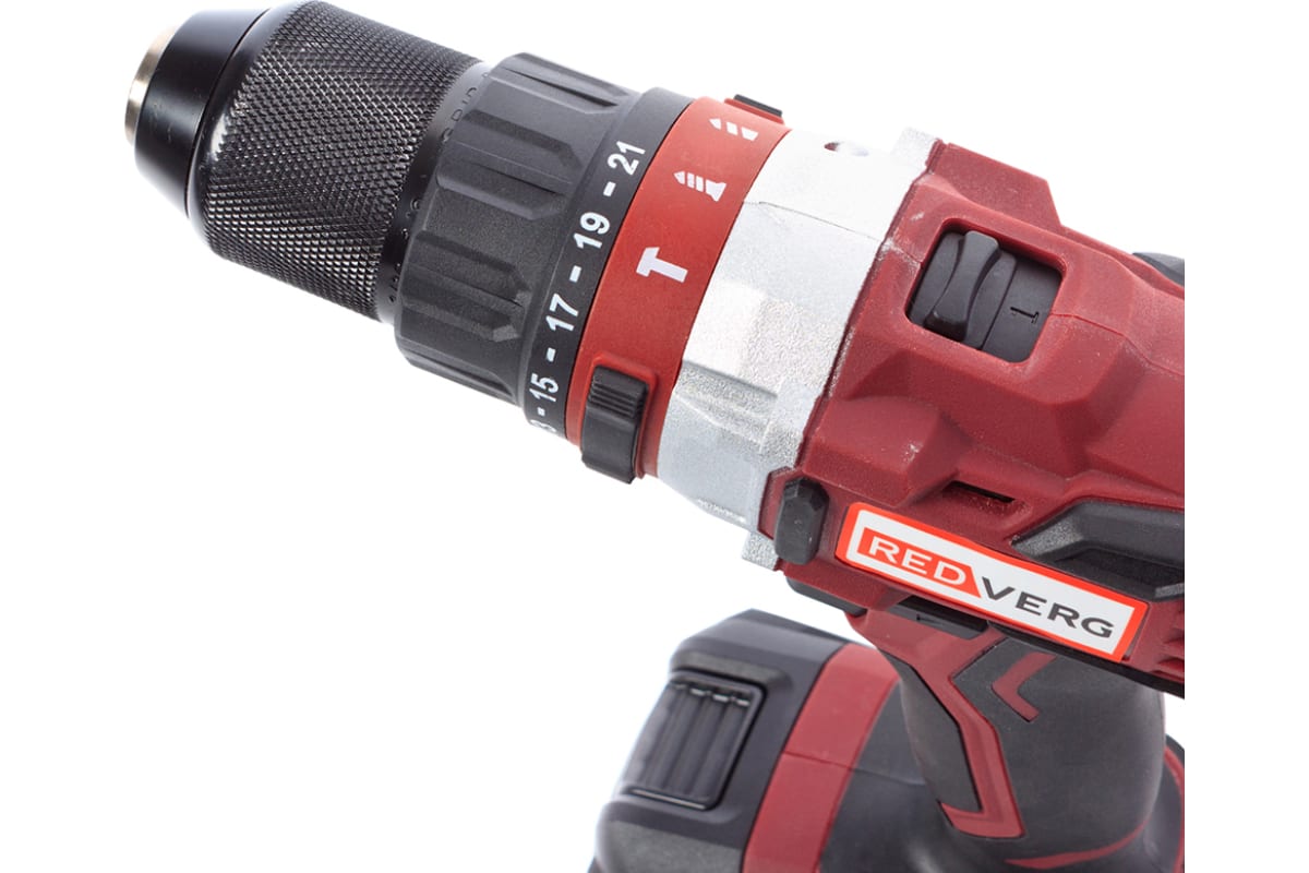 Аккумуляторная ударная дрель-шуруповерт Redverg RD-ISD18V 6628354