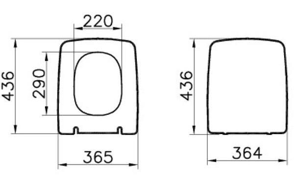 Крышка-сиденье для унитаза VitrA Metropole 122-083-009 с микролифтом, черный