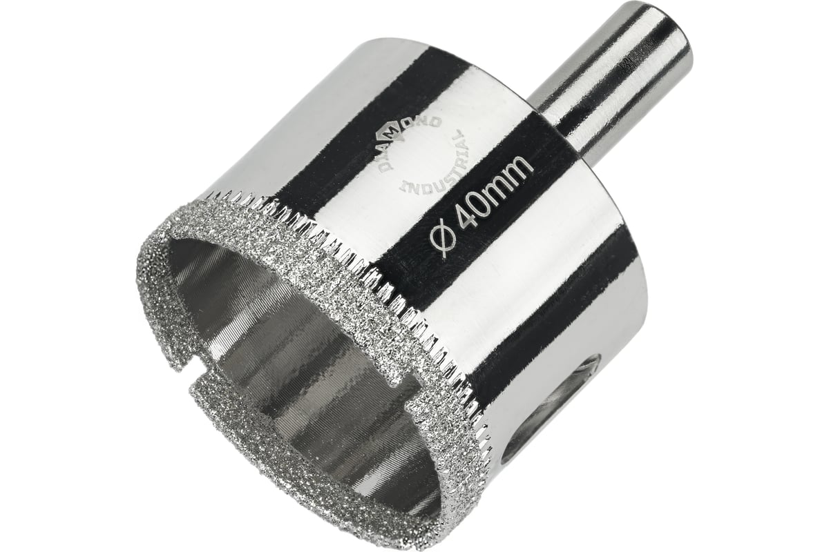 Коронка алмазная по керамике, плитке и стеклу 40 мм Diamond Industrial DIDCBC040