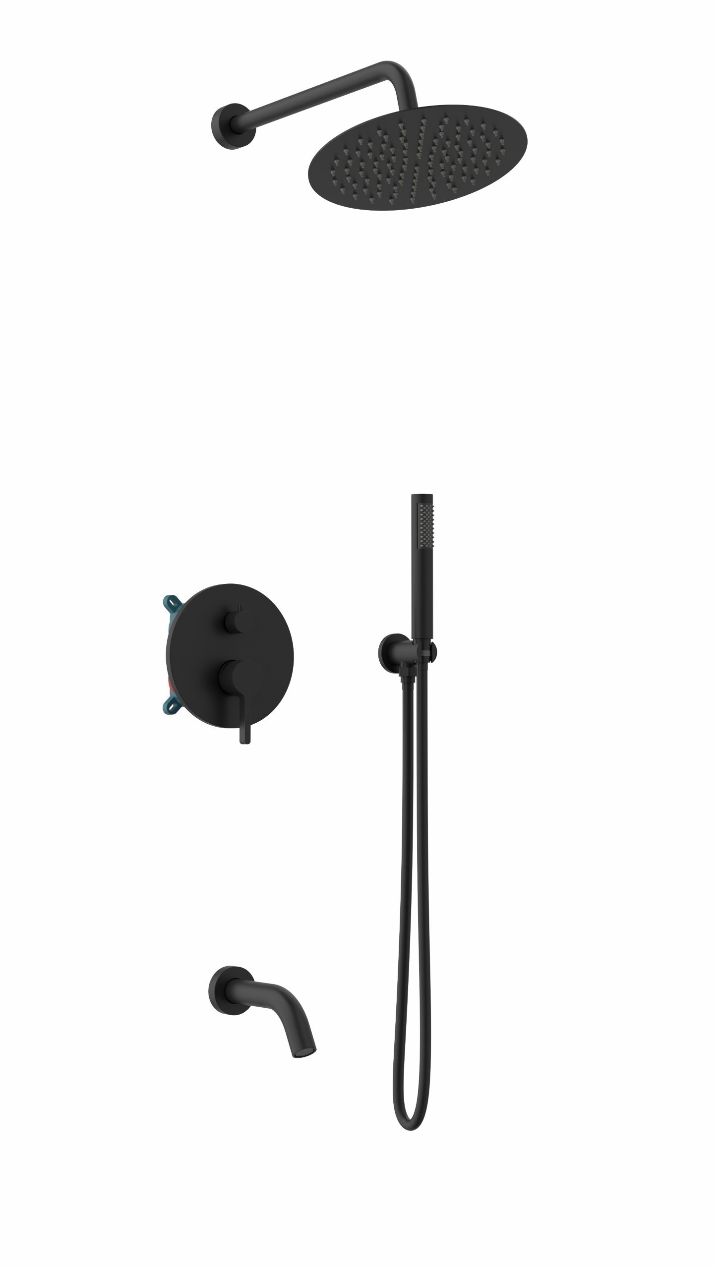 Душевой набор Vincea Villa VSFW-1VL3MB трехрежимный, черный матовый Душевой набор Vincea Villa VSFW-1VL3MB трехрежимный, черный матовый