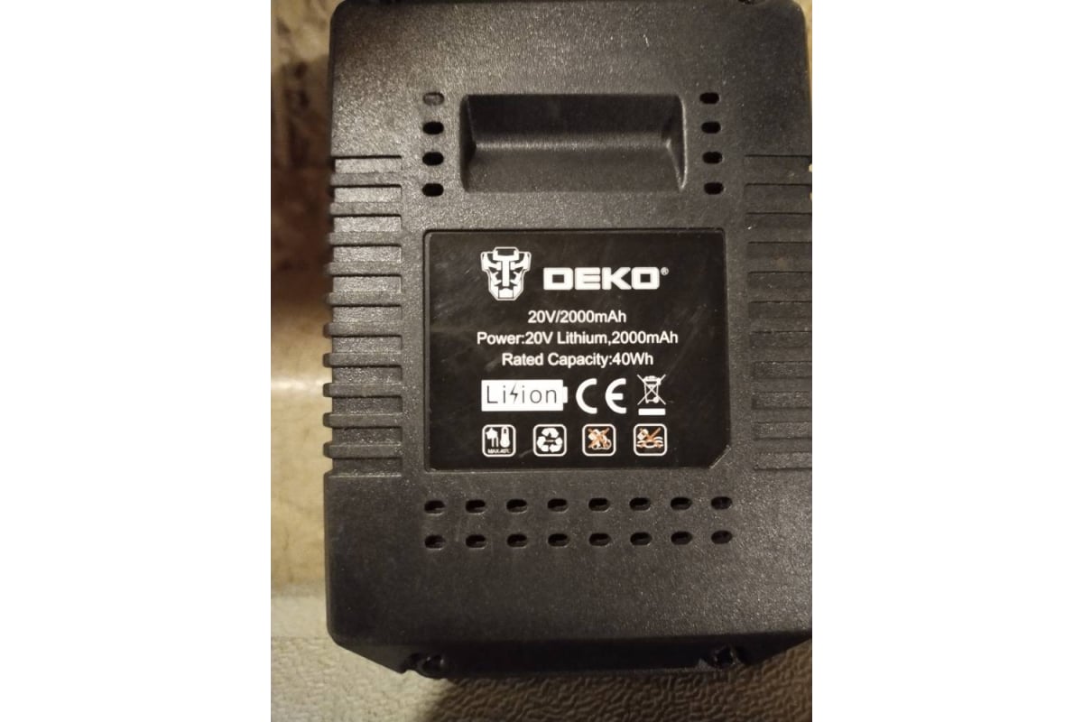 Аккумулятор тип BL1820B, Li-ion, 20В, 2.0А*ч Deko 063-4056