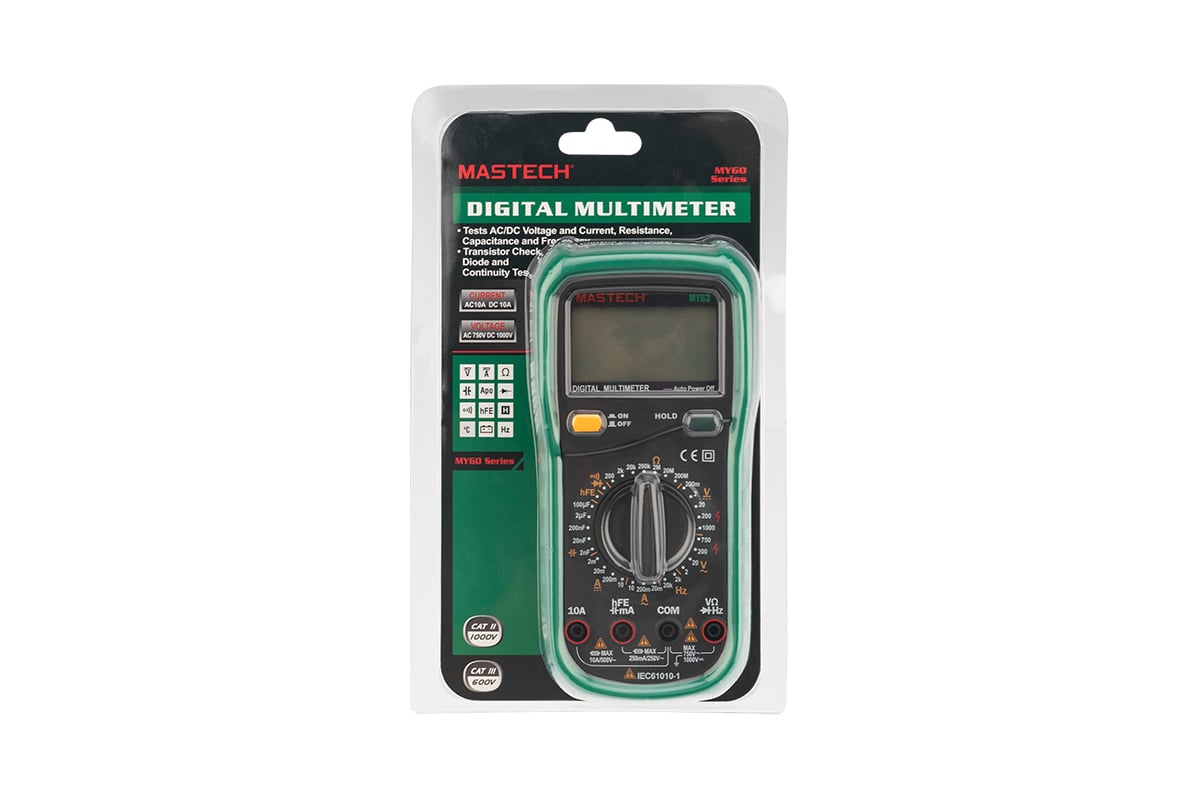 Цифровой мультиметр Mastech МY63 13-2051