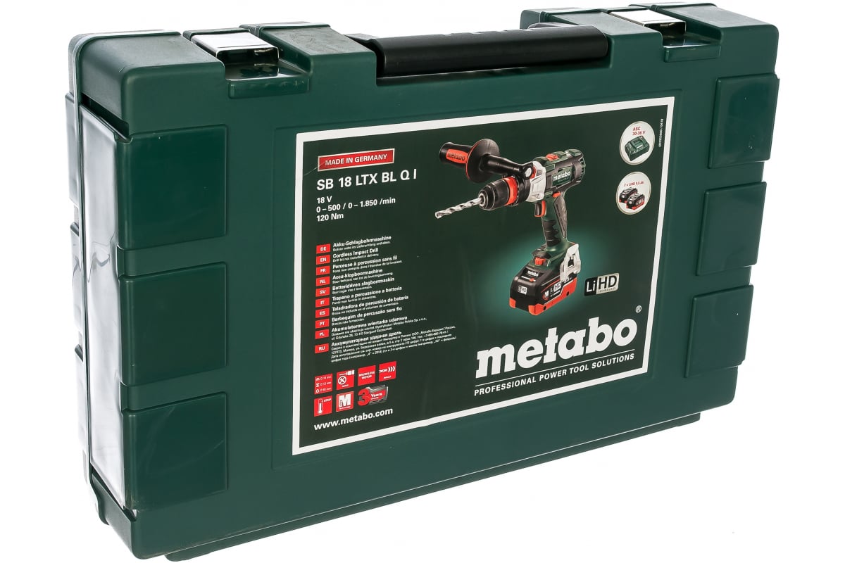 Аккумуляторный ударный винтоверт Metabo SB 18 LTX BL Q I 602353660