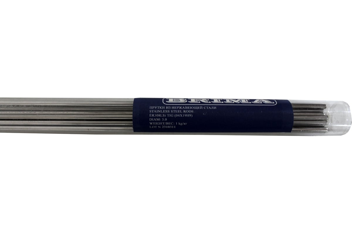 Пруток ER 308lsi (04x19н9) 3.0 мм, 1 кг Brima НП000001478