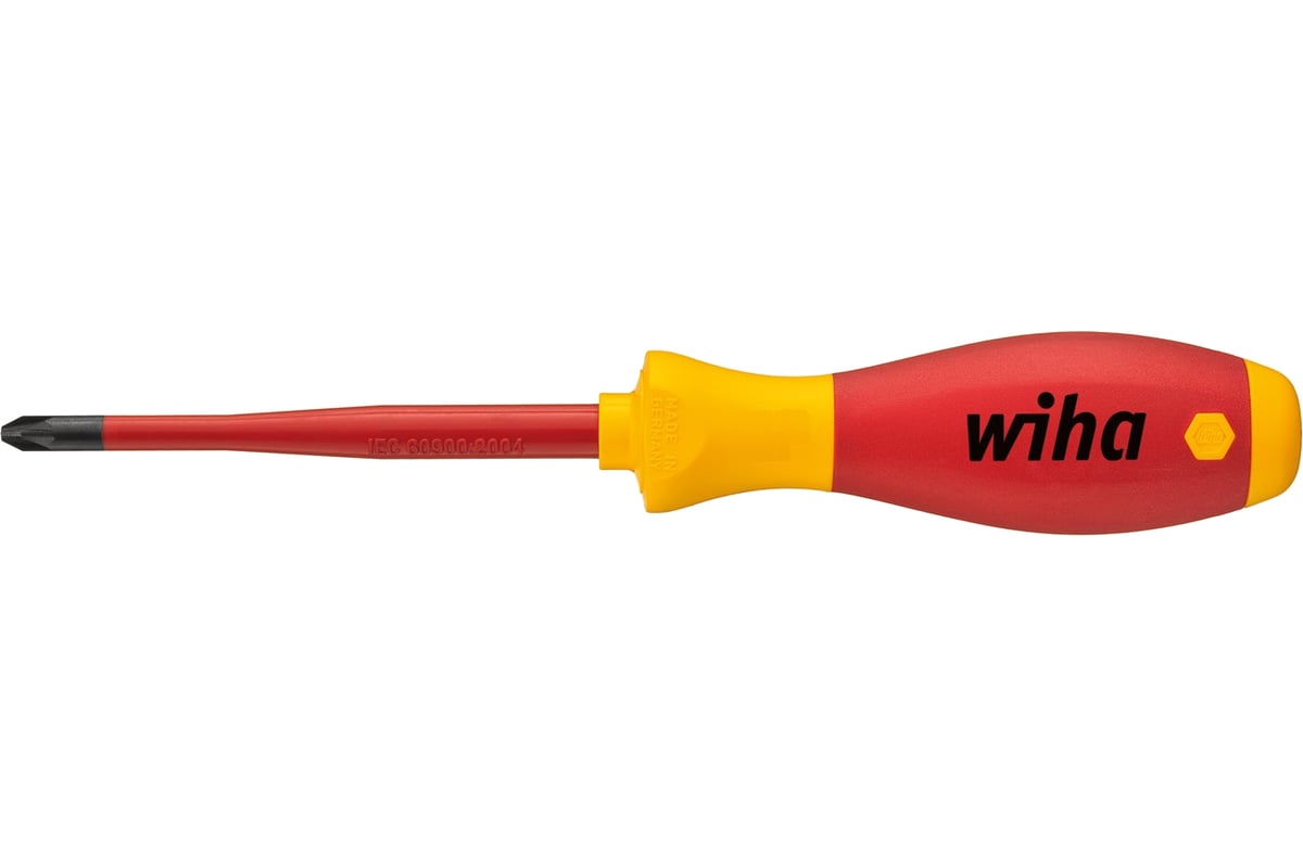 Отвертка Wiha SoftFinishelectric slimFix PZ2, 100 мм 35396