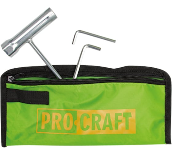 Коса бензиновая двухтактная PROCRAFT 52см3, 1,9 л.с., леска, 2 диска, нож, неразборный вал, быстросъемная, электростарт T4200FT