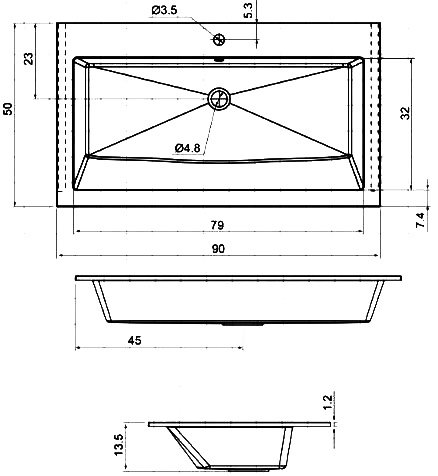 Мебель для ванной Aquanet Lino 90 см белый матовый