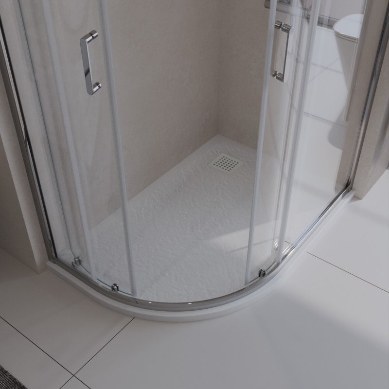 Поддон для душа BelBagno TRAY-MR-UNO-RH-120/90-550-35-W-R-BO 120x90 четверть круга, правый, накладка белый