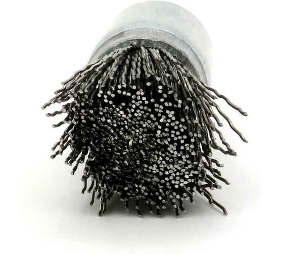 Щетка концевая стабильная плоская EuroBrush тип 102F Д20 с хв-м д6x22, ворс гофр нерж сталь 0,50, до 12000 об/мин код 13-091 EB-E20SS2