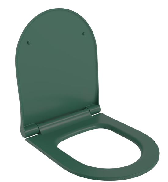 Крышка-сиденье Ambassador Abner 102T20701S тонкое, зеленый матовый