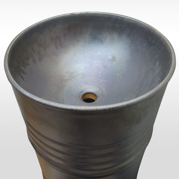 Раковина Kerasan Artwork Barrel 4742K83 45 см слив в пол, ржавчина