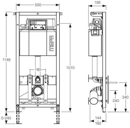 Инсталляция для унитаза MEPA VariVIT A31 Mondo 514809