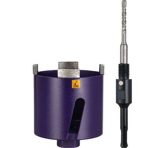 Коронка алмазная по бетону LASER SDS+ 82 мм, с магнитным хвостовиком Kronger KS20082