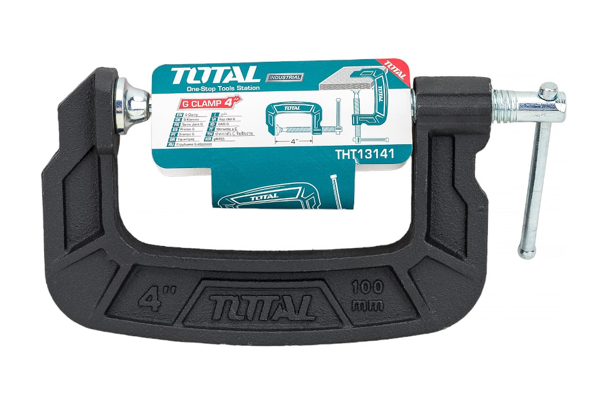 G-образная струбцина Total 4” 100 мм THT13141