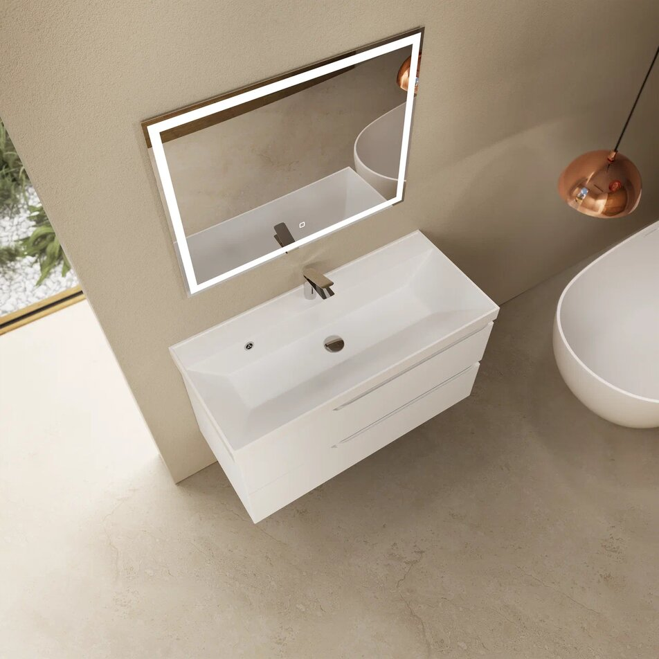 Тумба с раковиной AQUAme S3 100 см