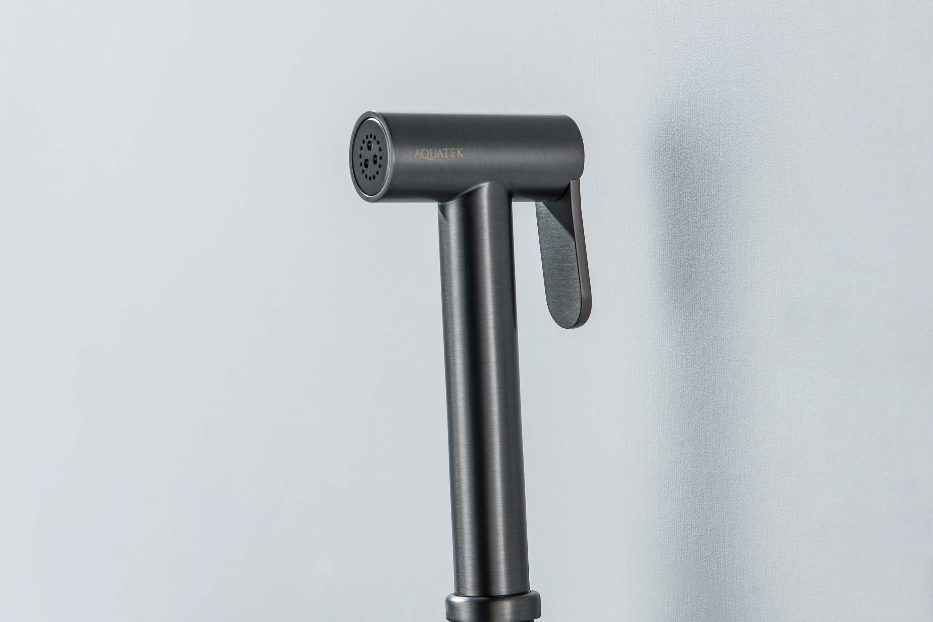 Смеситель Aquatek Европа AQ1021BGM с гигиеническим душем, оружейная сталь Смеситель Aquatek Европа AQ1021BGM с гигиеническим душем, оружейная сталь