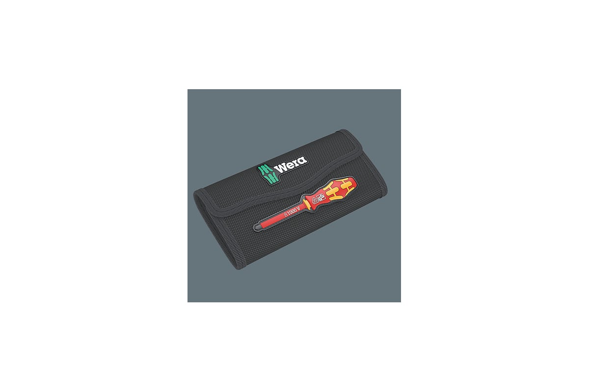 Набор бит с битодержателем WERA Kraftform Kompakt VDE 18 Universal 1 Tool Finder 1x9x98; PH1x157; PH2x157; PZ1x157; PZ2x157; 1x1x154; 1x2x154; 1x1x1 WE-006613
